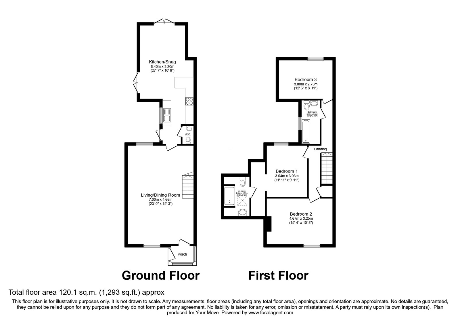 130, Faversham Road, Ashford floorplan