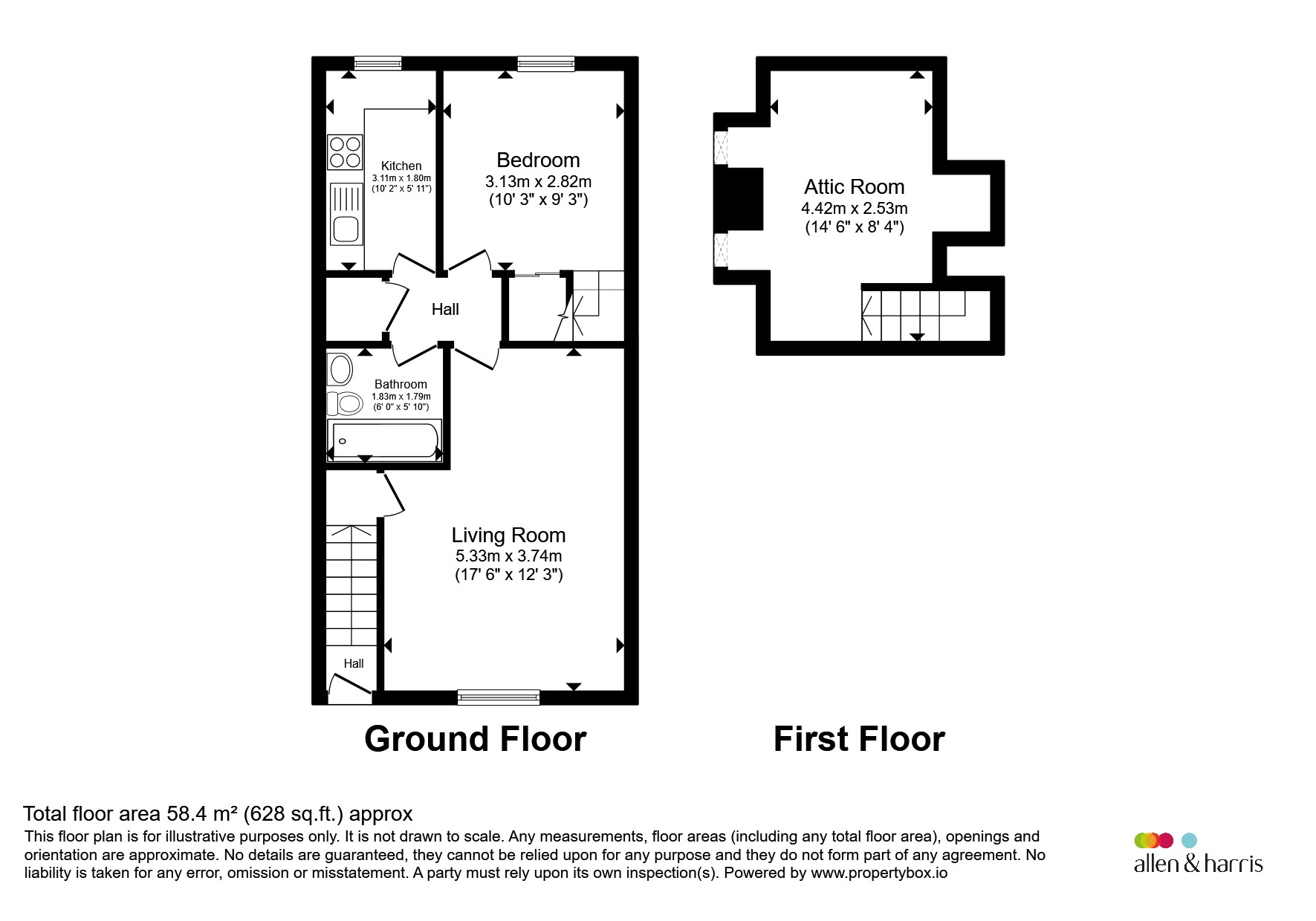 122, Craigflower Road, Glasgow floorplan