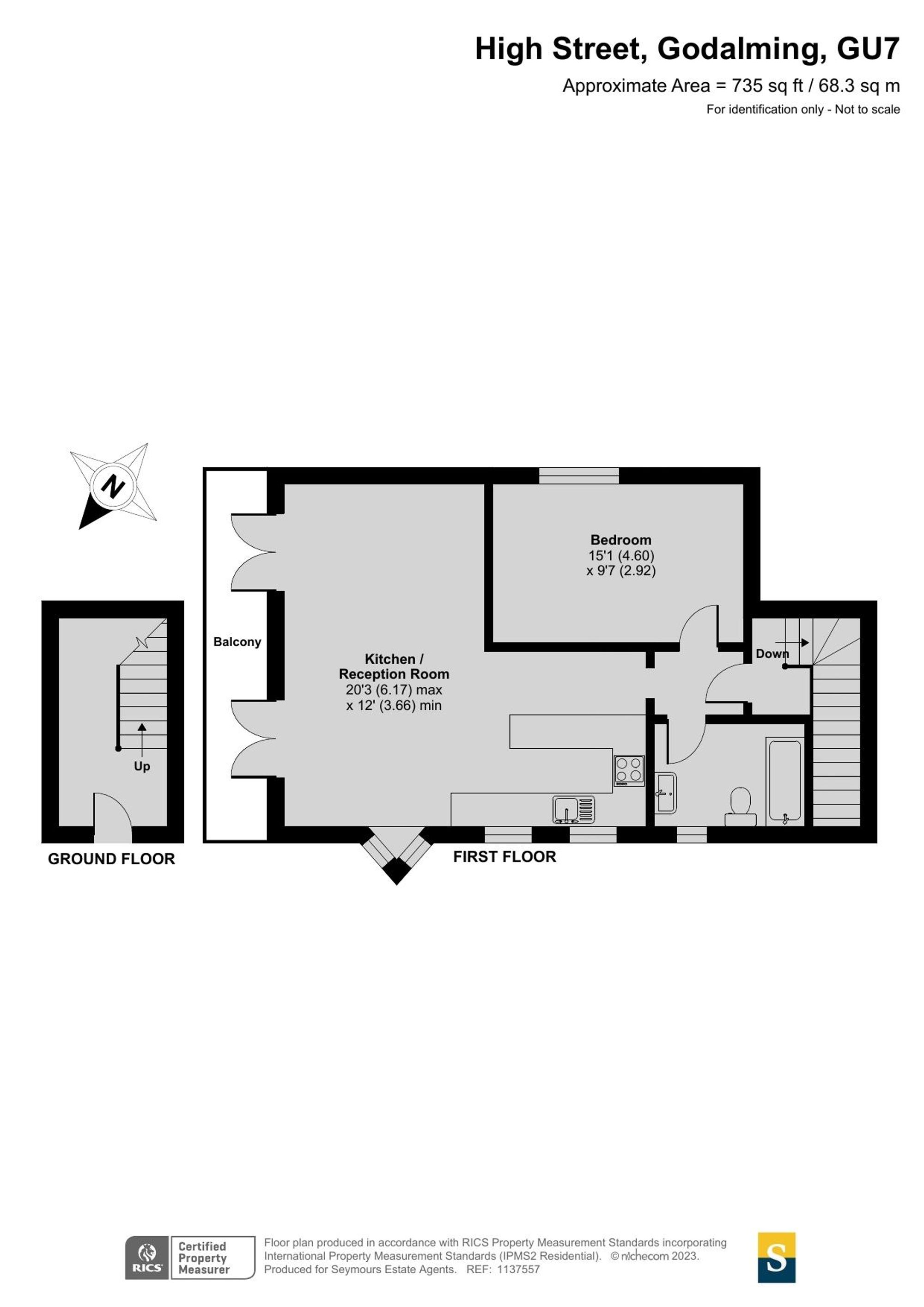 133b High Street, Godalming floorplan