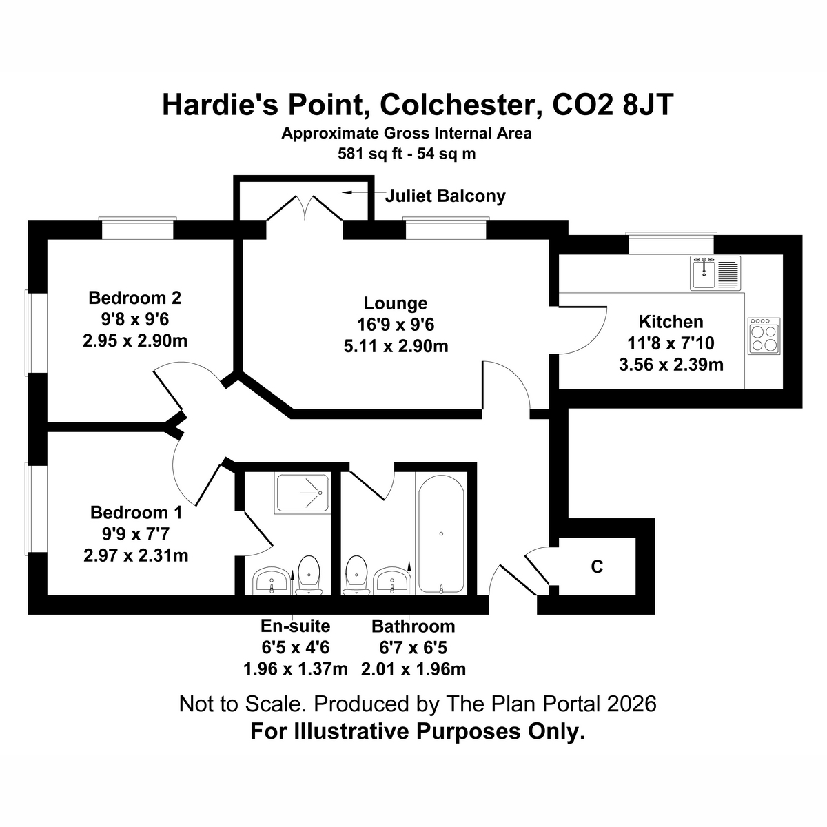 22 Hardie's Point, Colchester, Essex floorplan