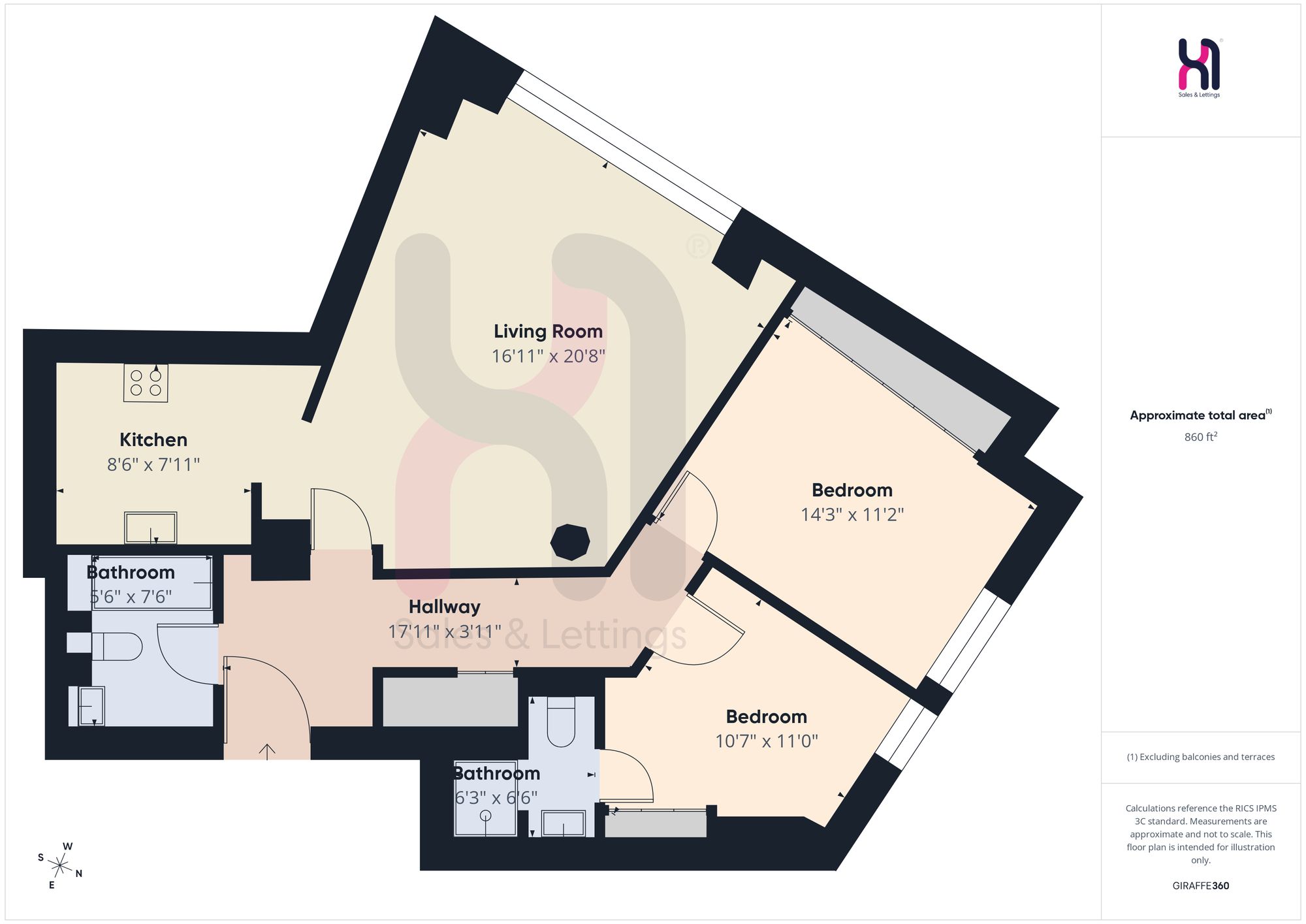Apt 1204, Beetham Tower, Liverpool floorplan