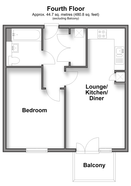 Denman Place Coldean, Brighton floorplan