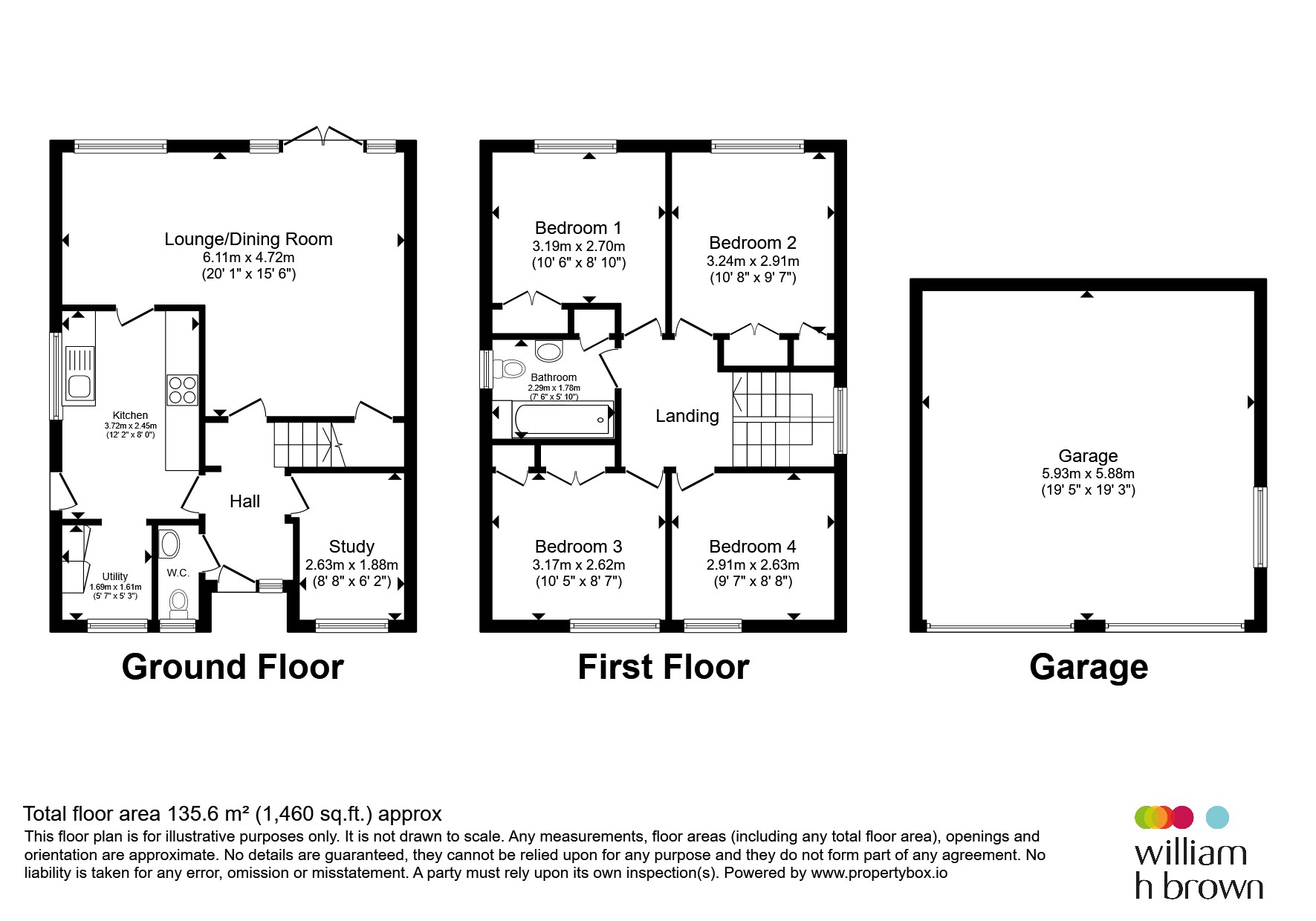 6, Surtees Close, Rotherham floorplan