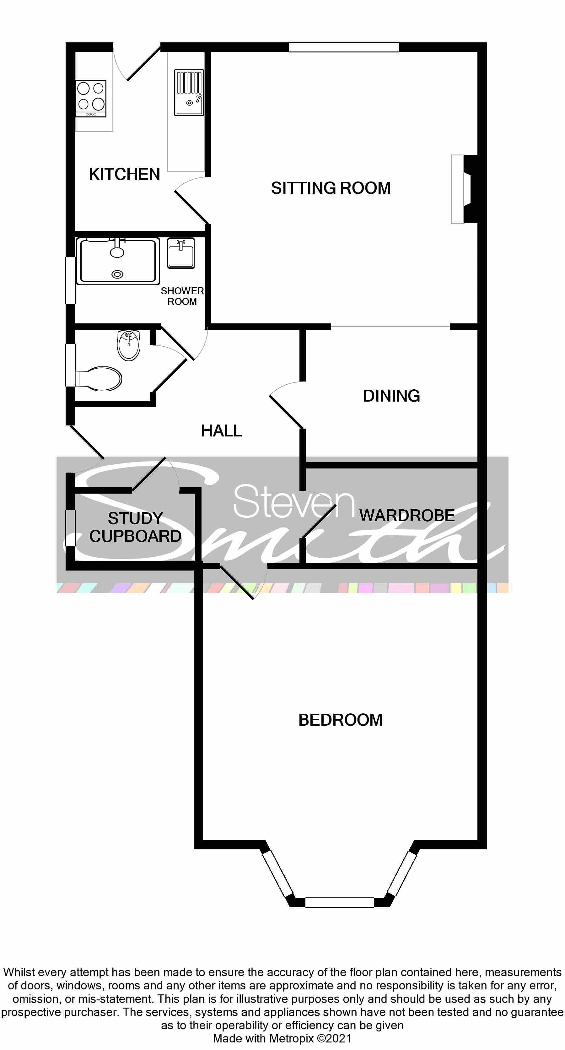 Garden Flat, 18, Victoria Road, Clevedon floorplan