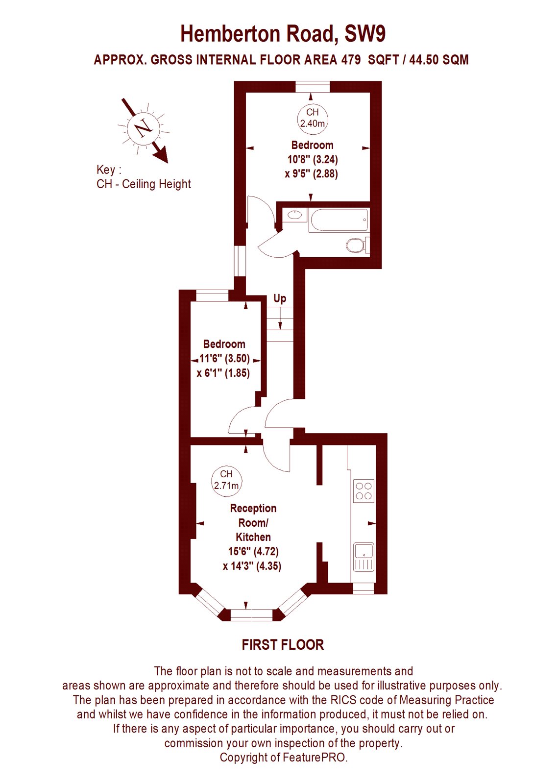 38B, Hemberton Road, London floorplan