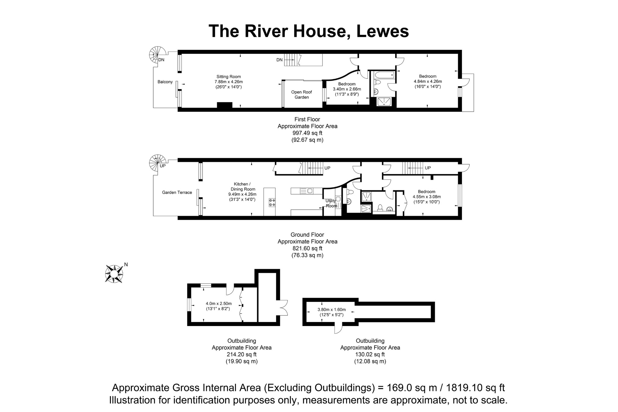 1 The River House, South Street, Lewes floorplan