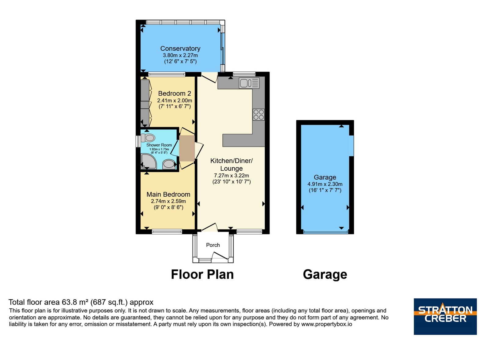 16, Roskrow Close, Redruth floorplan