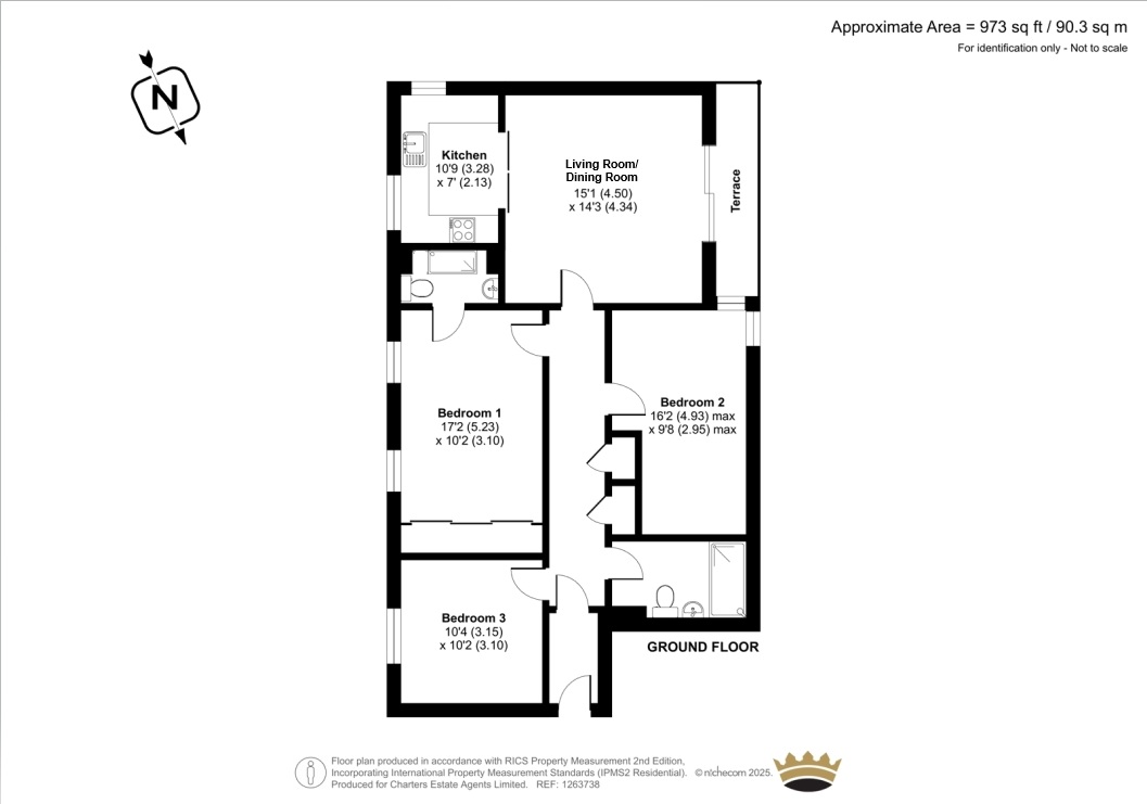 10 Queens Court,, Peninsula Square, Hampshire floorplan