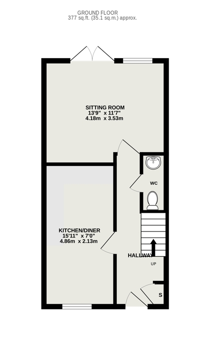 64, Merton Road, Taunton floorplan