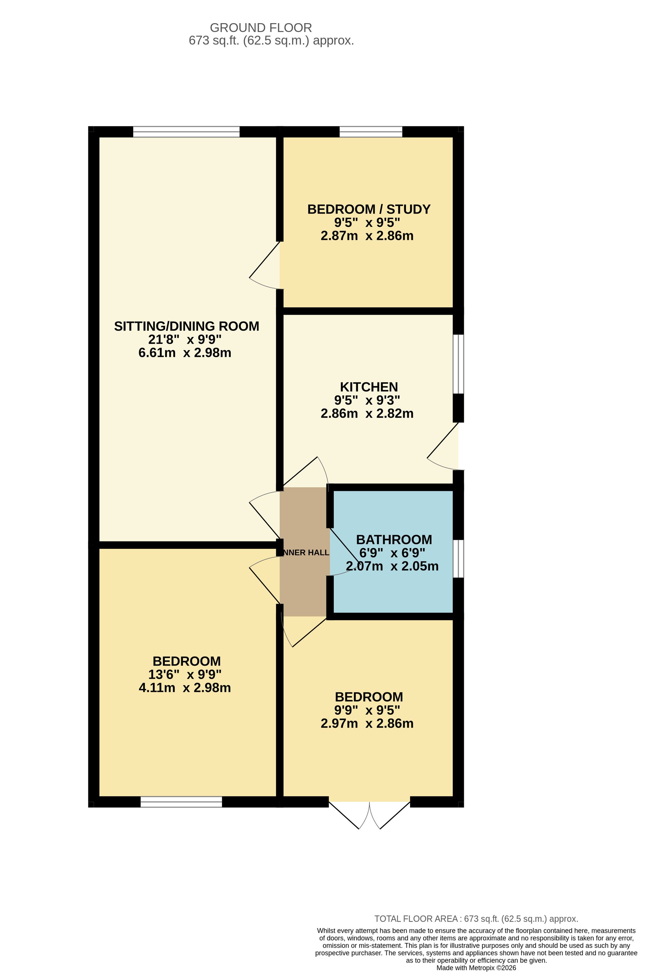 6, The Parkway, Darley Dale floorplan