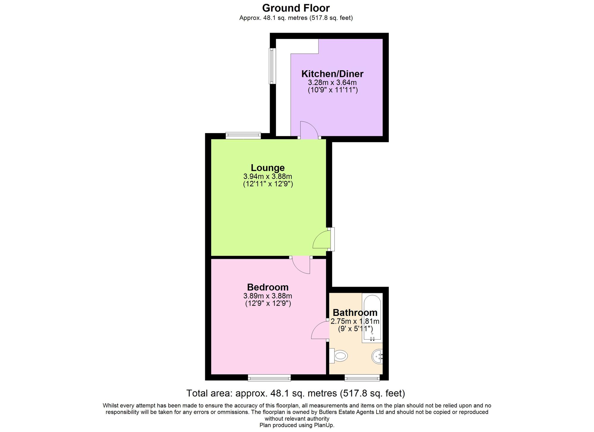 Flat 2 15, Minna Road, Sheffield, Sheffield floorplan