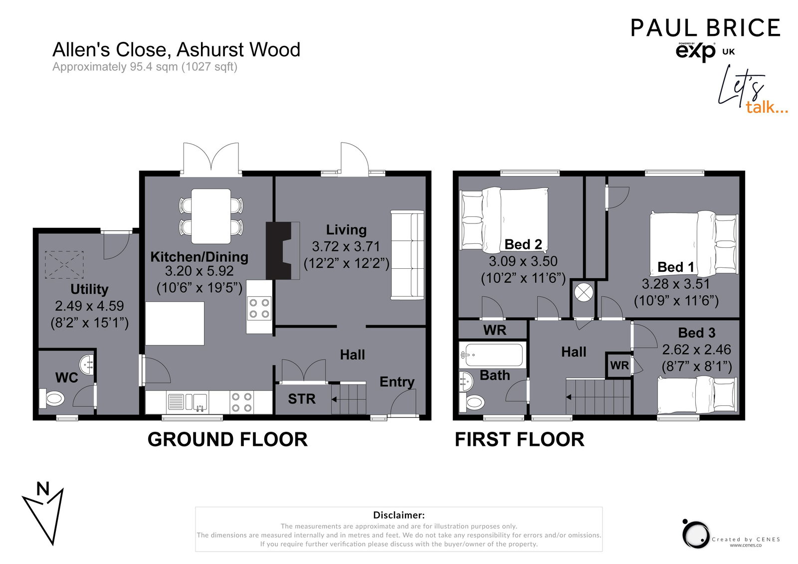 11, Allens Close, Ashurst Wood floorplan