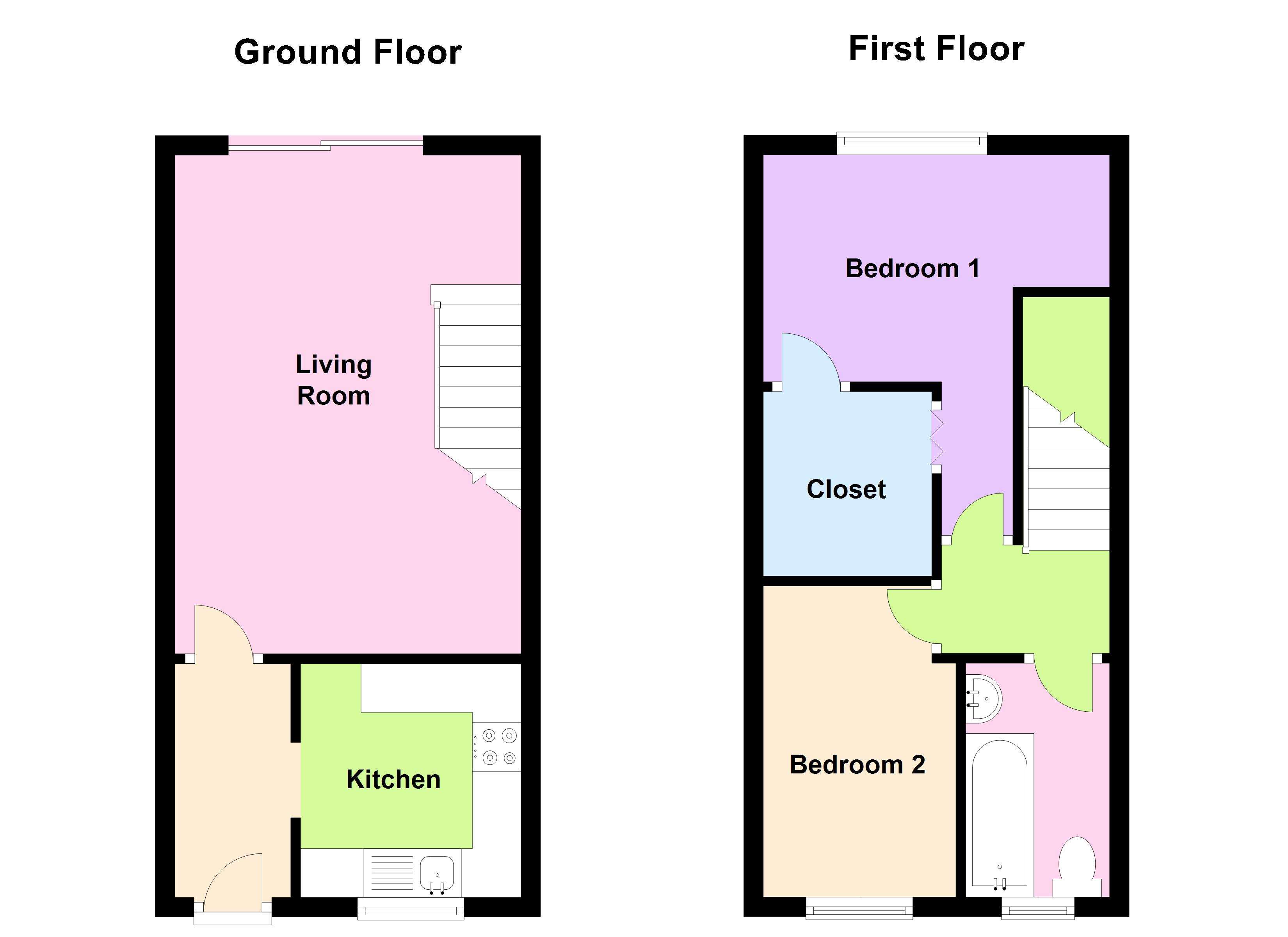 2 Bedrooms Terraced house for sale in Hazledean Road, Cavendish Park, Cheltenham, Gloucestershire GL51