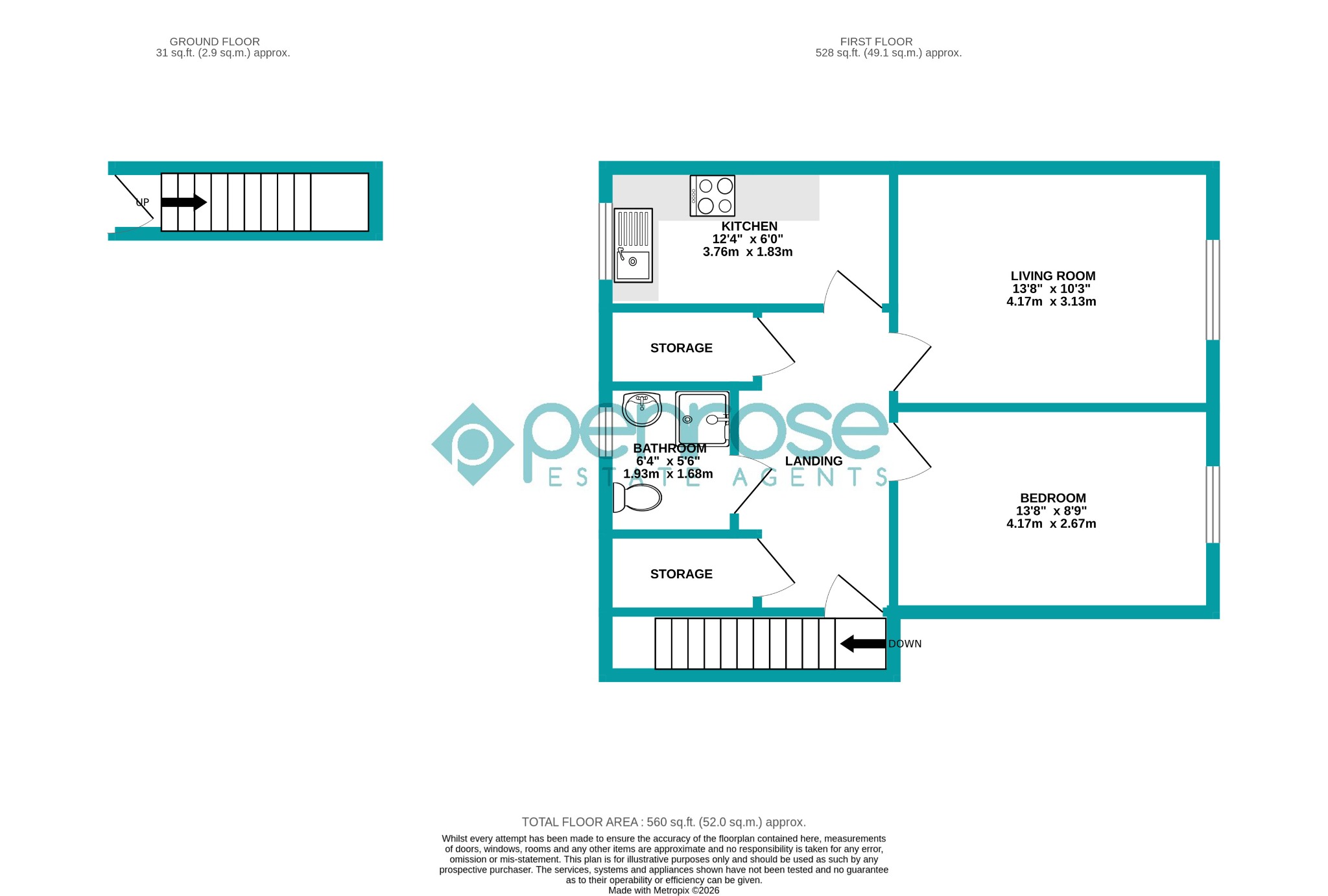 74 Spear Close, Luton, Bedfordshire floorplan