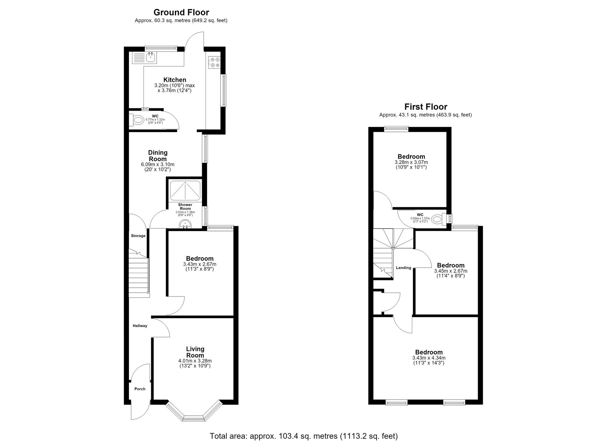 97 Leslie Road, London floorplan