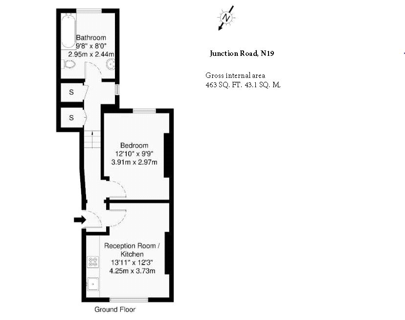 159 B, Junction Road, London floorplan