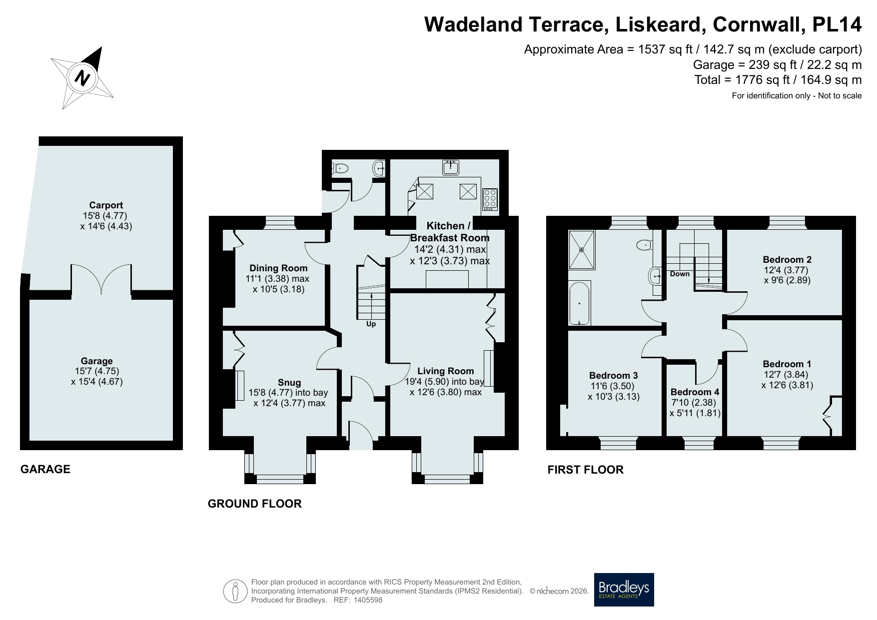 4, Wadeland Terrace, Cornwall floorplan