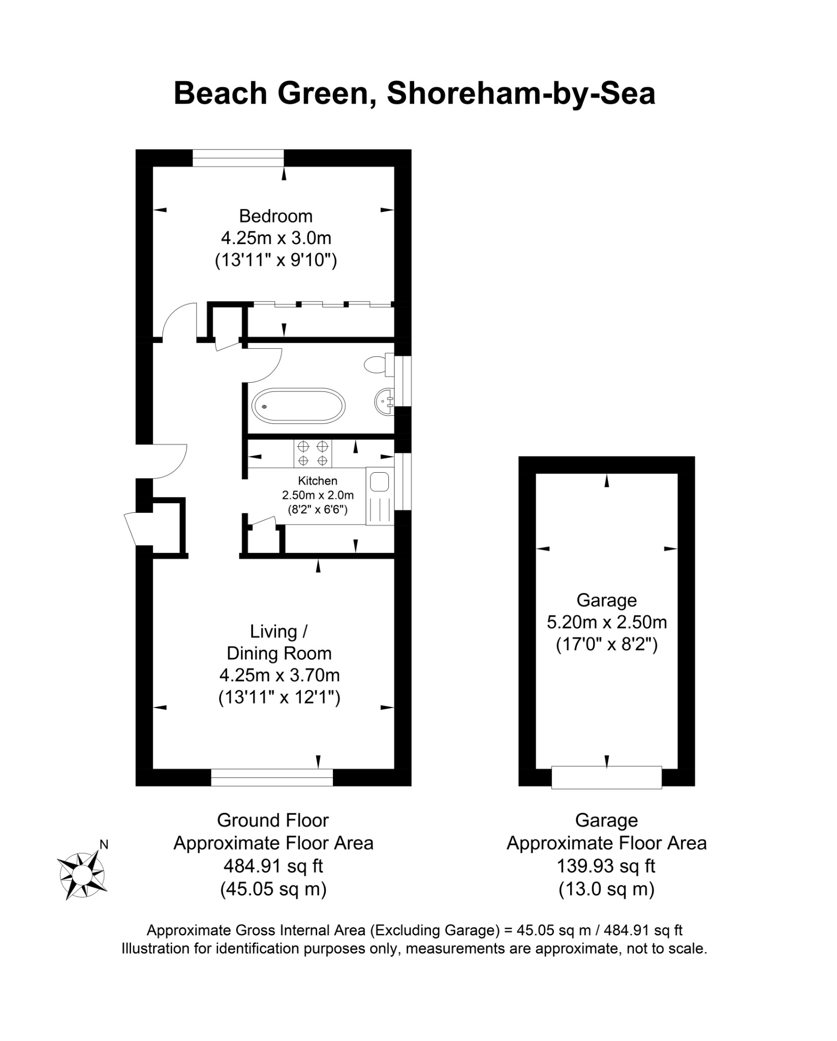 Flat 2, Pebble Lodge, Shoreham-By-Sea floorplan