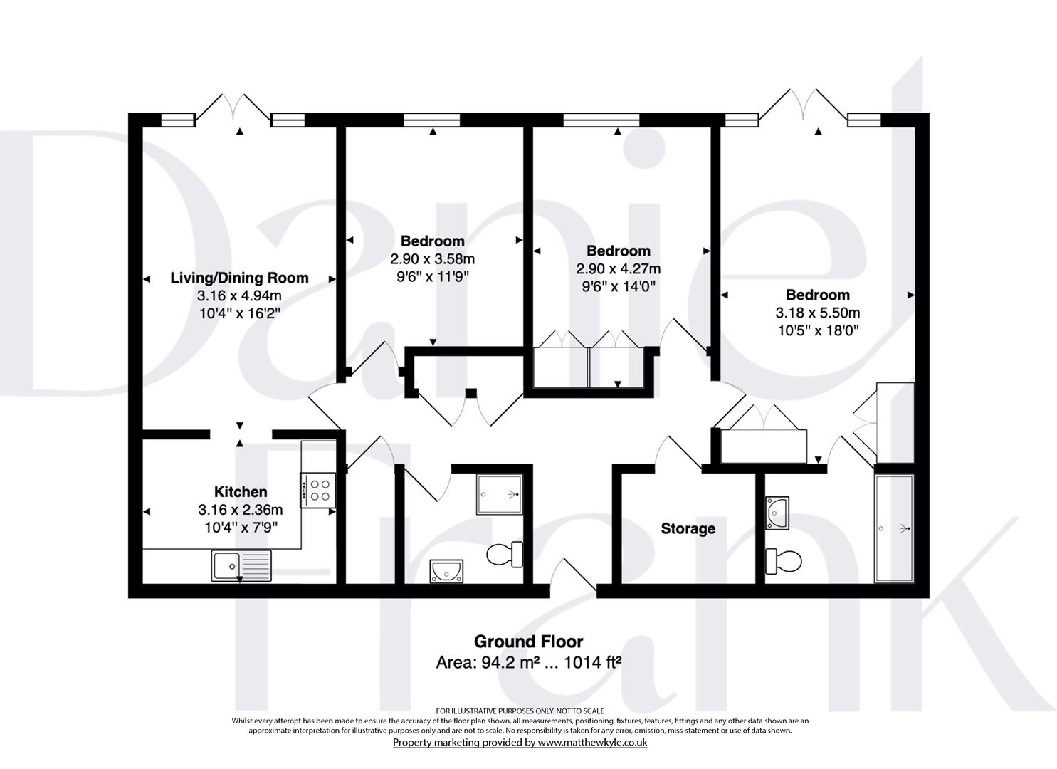 Flat 2, Carlton House, Algers Road, Loughton floorplan