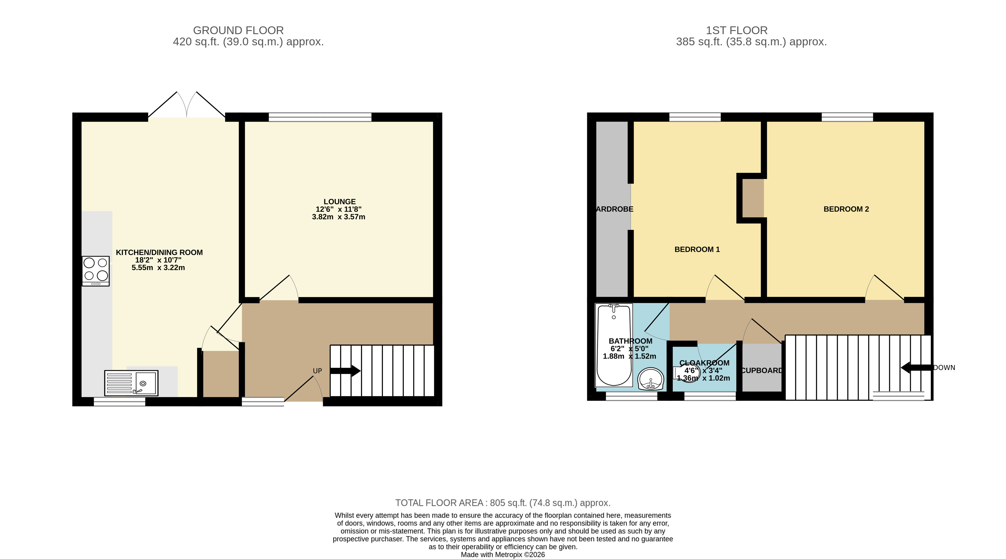 32, Lerwick Way, Corby floorplan
