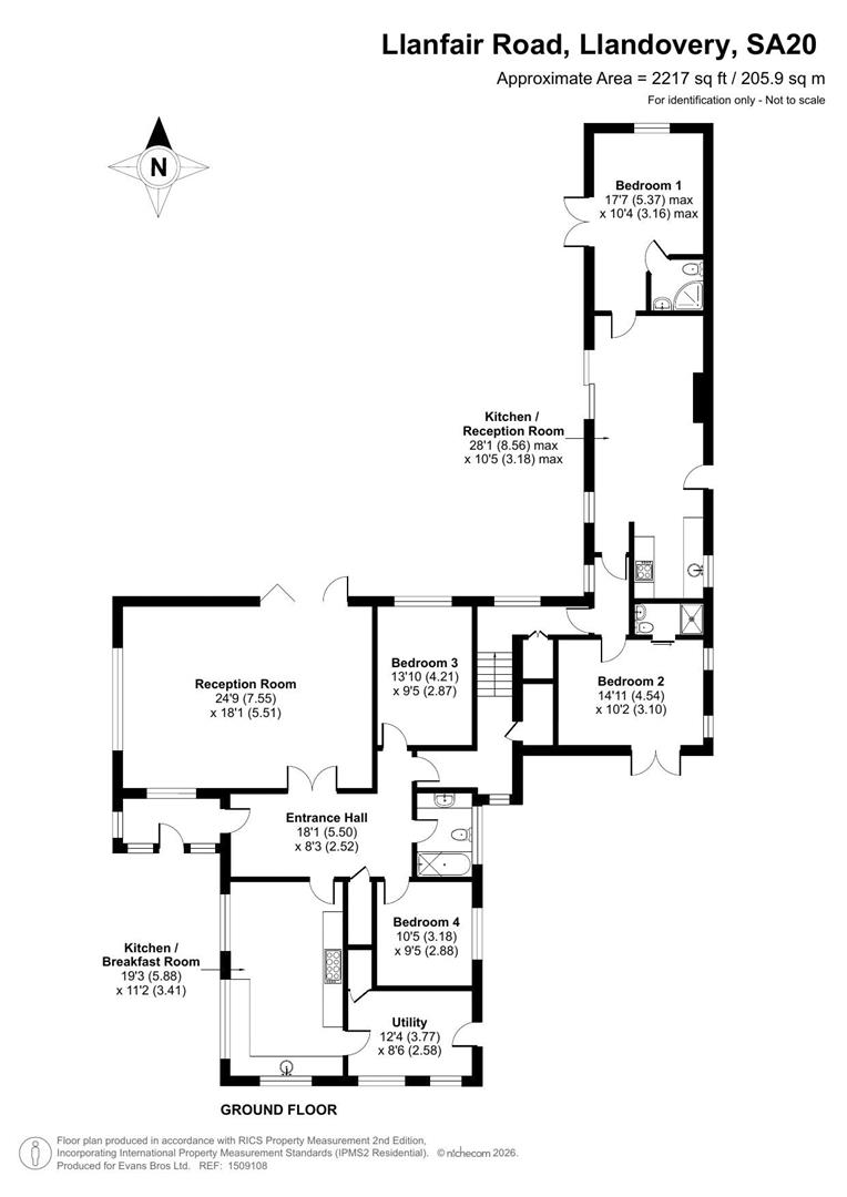 Awel Y Coed, Llanfair Road, Llandovery floorplan