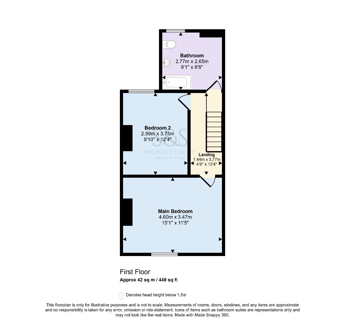 45 Symons Street, Salford floorplan