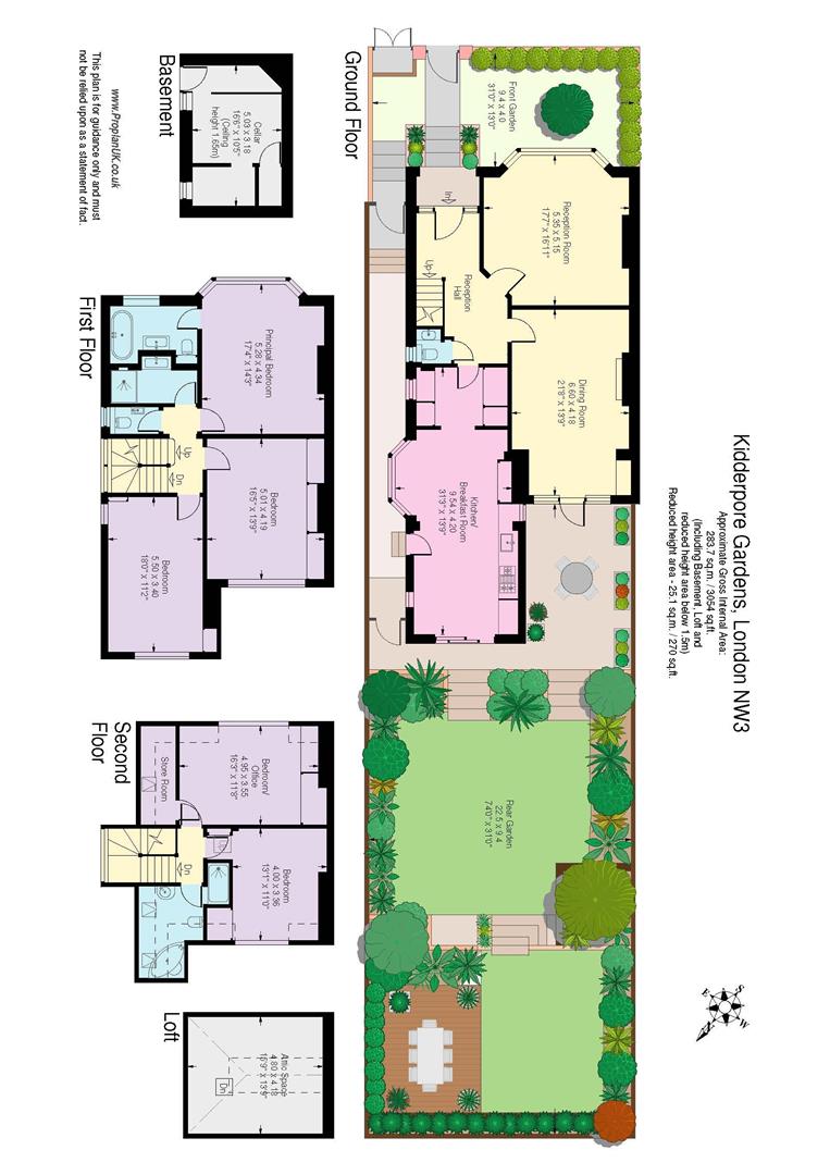 11, Kidderpore Gardens, Hampstead floorplan
