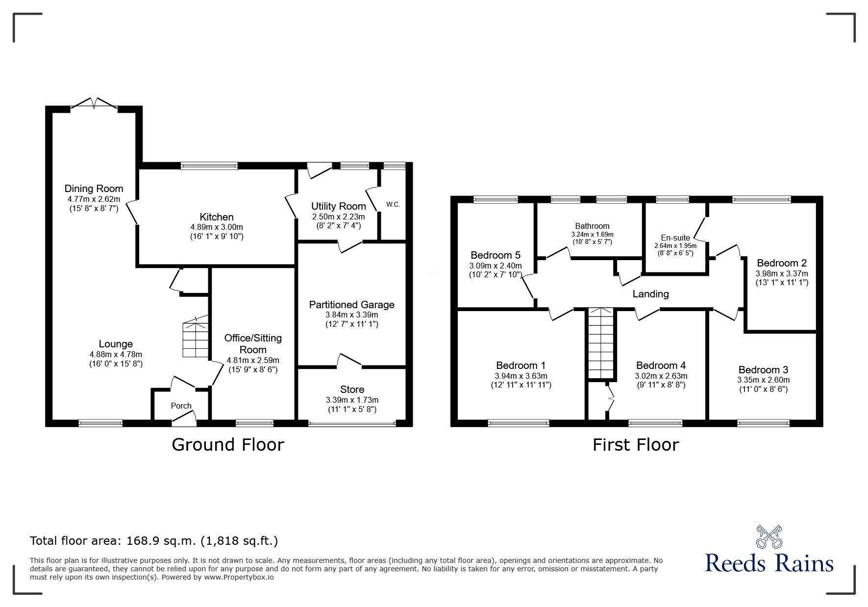 23, Spring Rise, Derbyshire floorplan