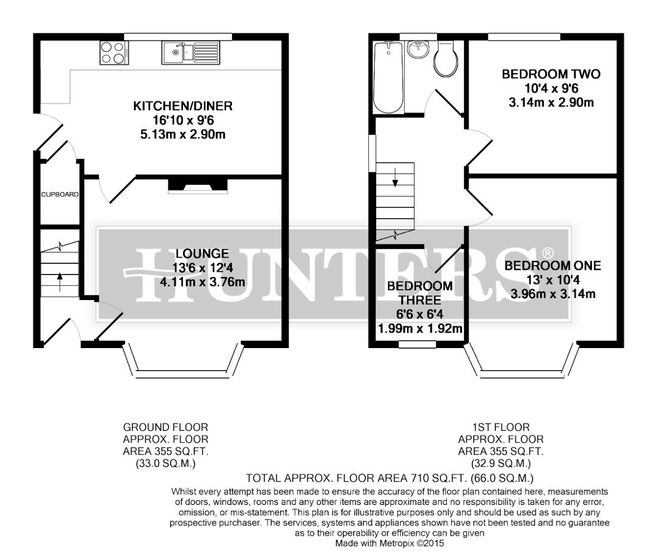 62, Greenfields Road, Harrogate floorplan