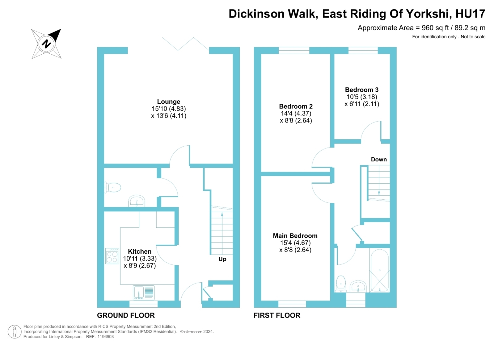 9, Dickinson Walk, East Yorkshire floorplan