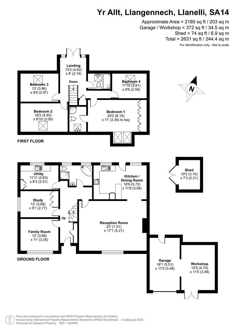 1, Yr Allt, Llanelli floorplan