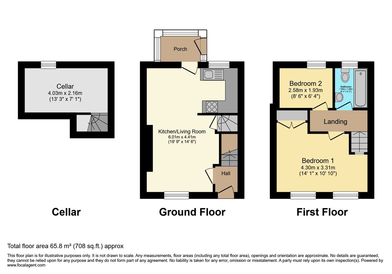 2 Clettwr Terrace, Llandysul floorplan