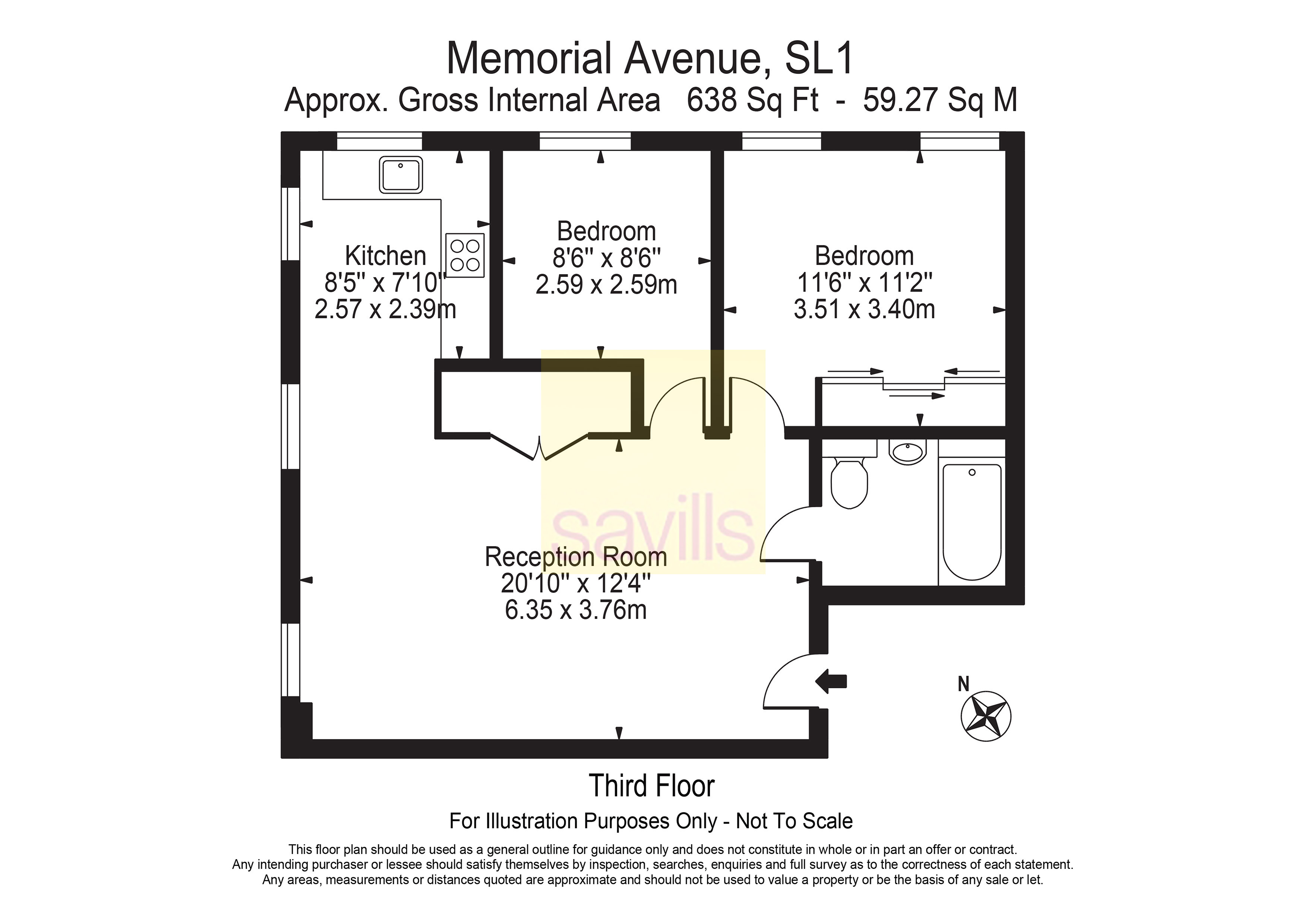Flat 136,, The Factory, Slough floorplan