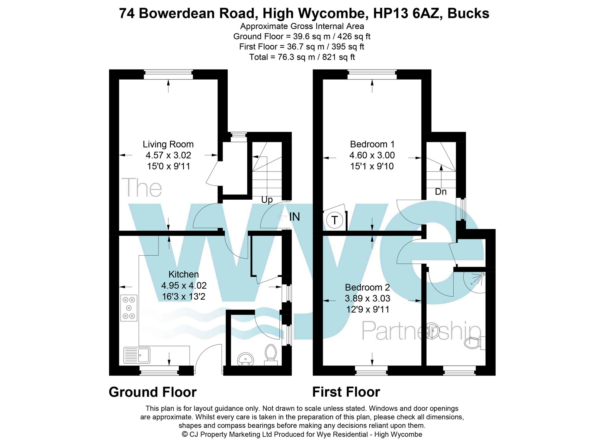 74 Bowerdean Road, High Wycombe floorplan