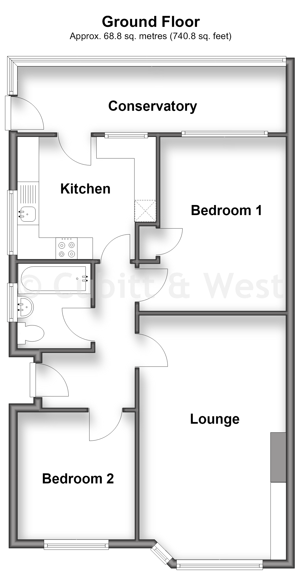 23, Willow Tree Avenue, Waterlooville floorplan