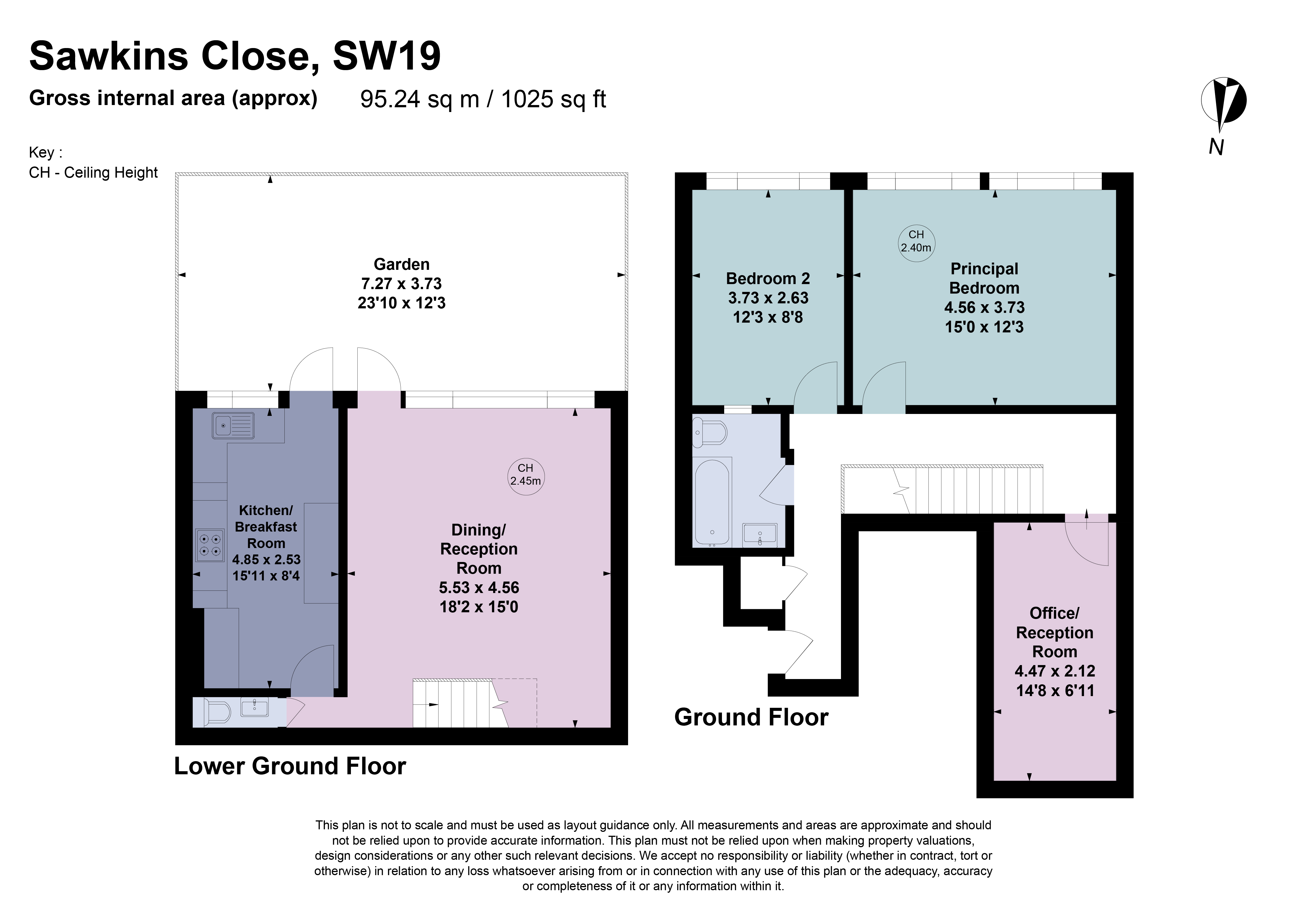 1, Sawkins Close, London floorplan