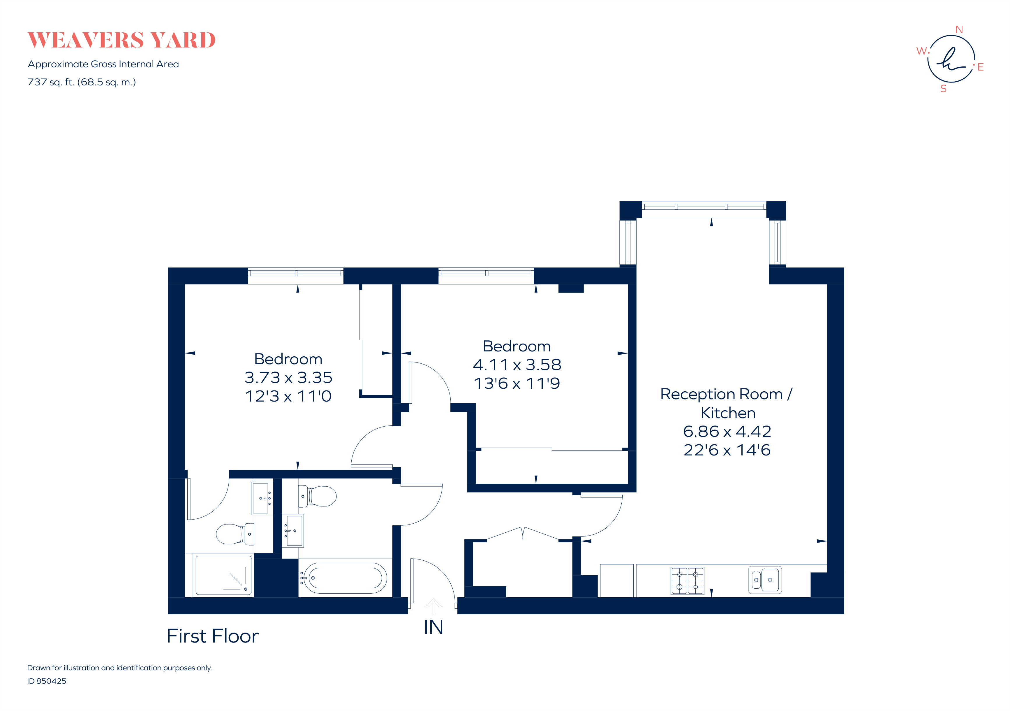 8, Purl House Weavers Yard, 11 Market Street, Newbury floorplan