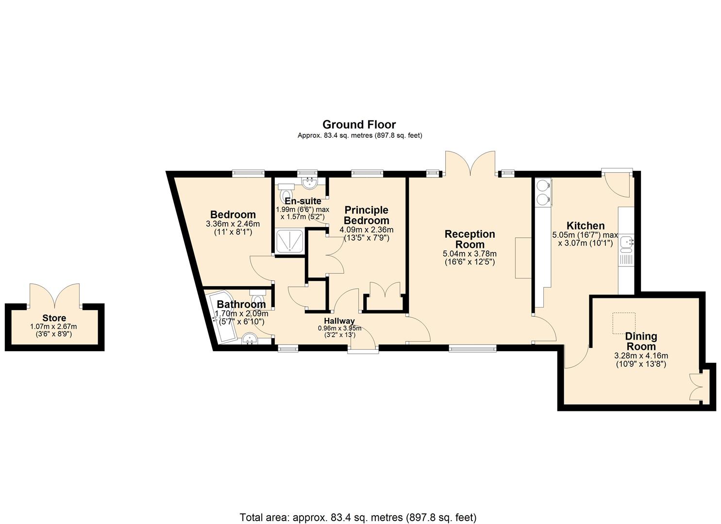 Little Batch, Watts Green, Ashford-In-The-Water, Bakewell floorplan