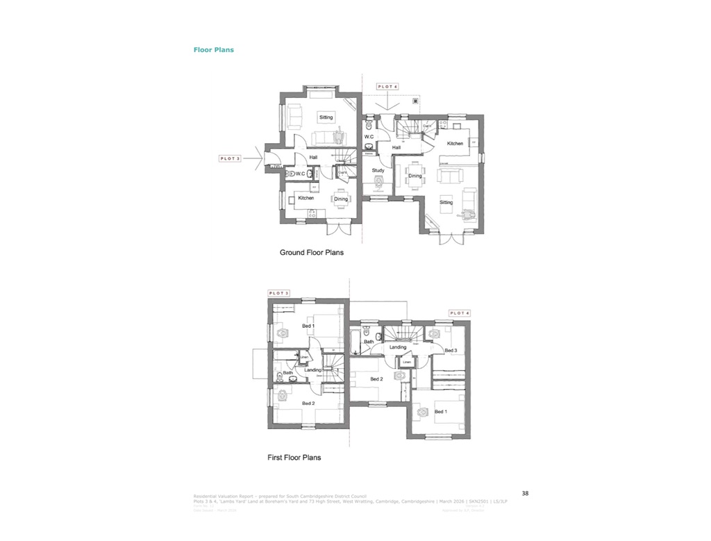 Plot 4, 73, High Street, Cambridge floorplan