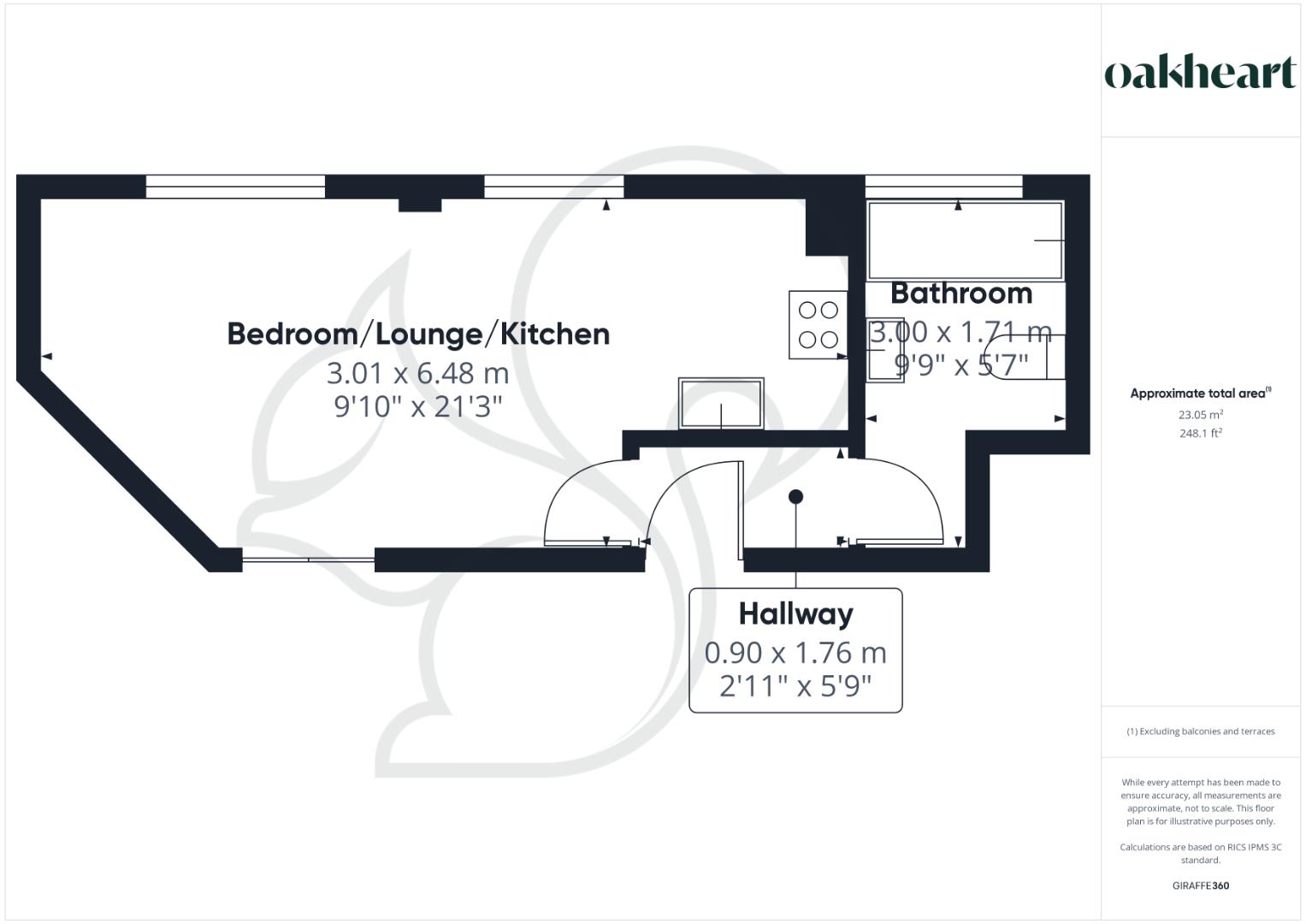 Flat 3, Middleton House, 3 George Street, Colchester floorplan
