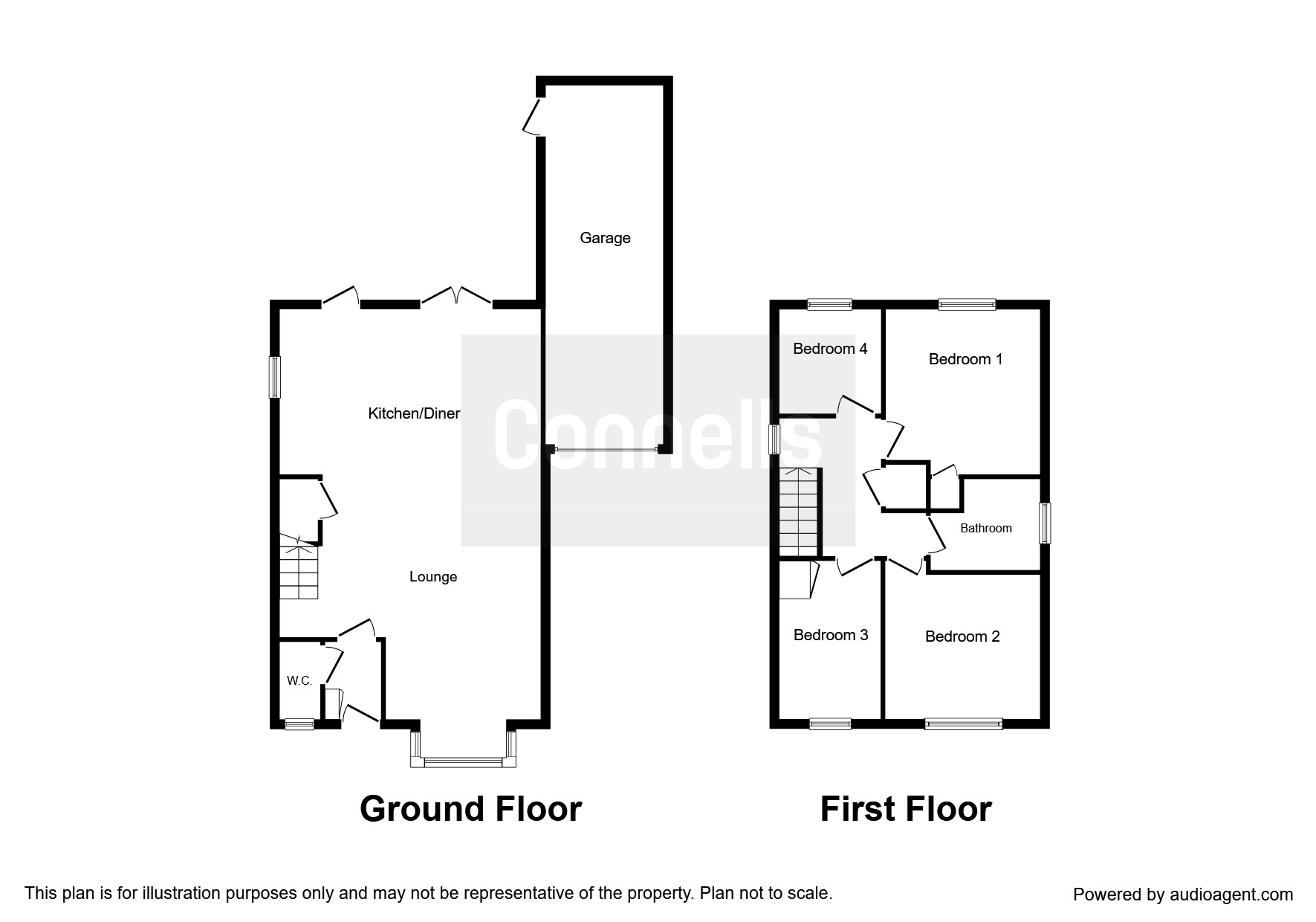 4 Bedrooms Detached house for sale in Fulham Close, Crawley RH11