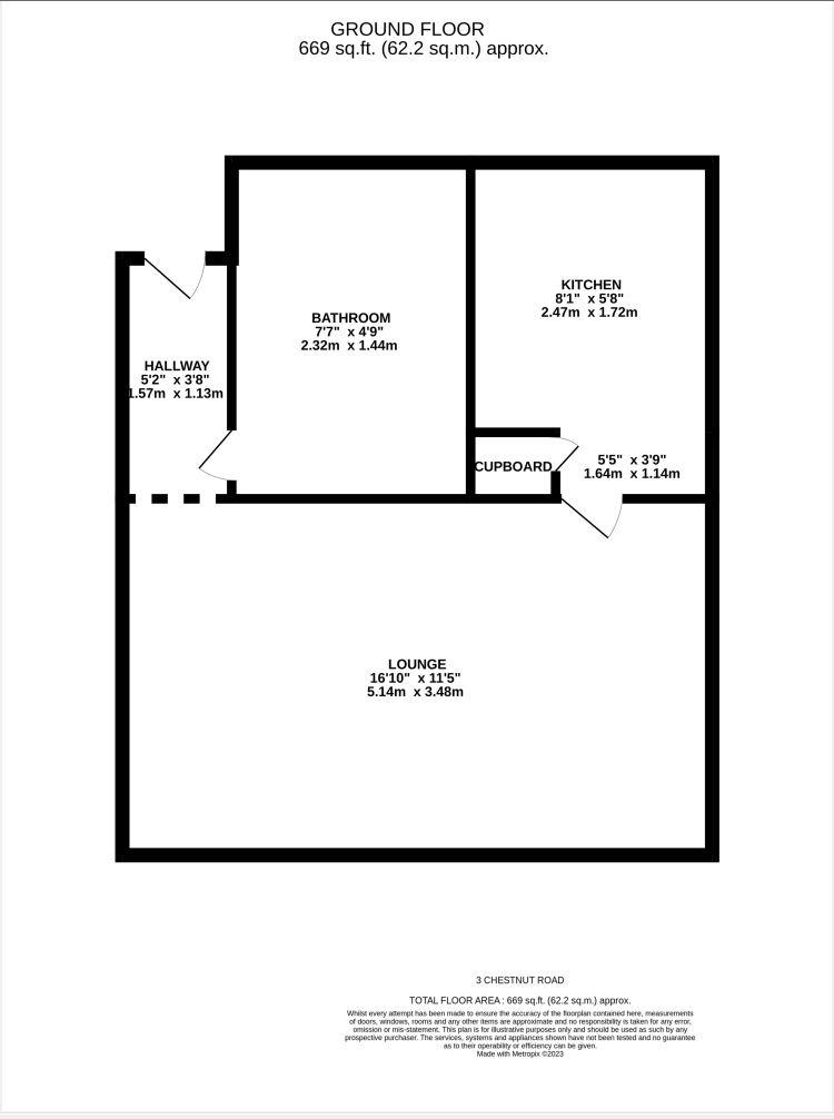3, Chestnut Road, Basildon floorplan