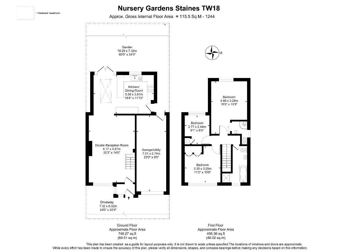 67 Nursery Gardens, Staines-upon-Thames floorplan