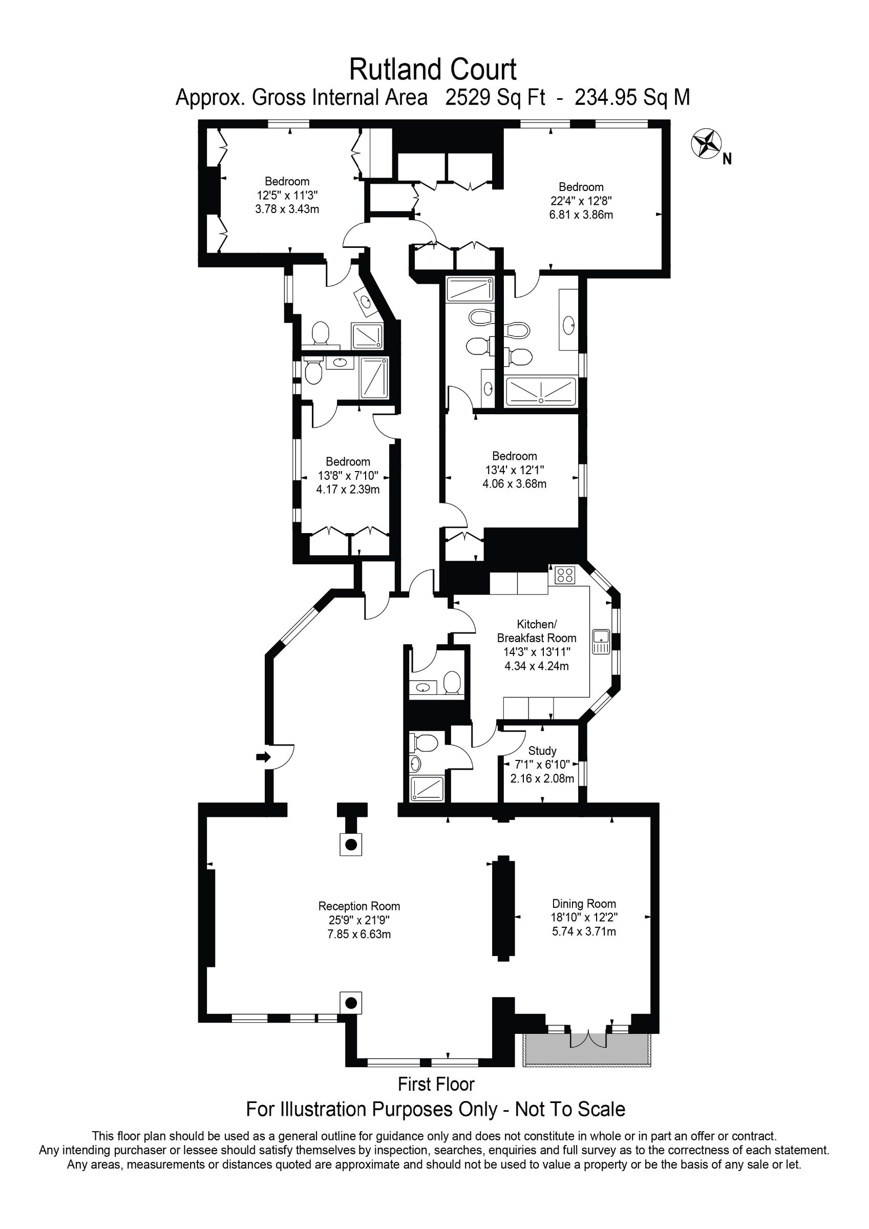 19 Rutland Court, London floorplan