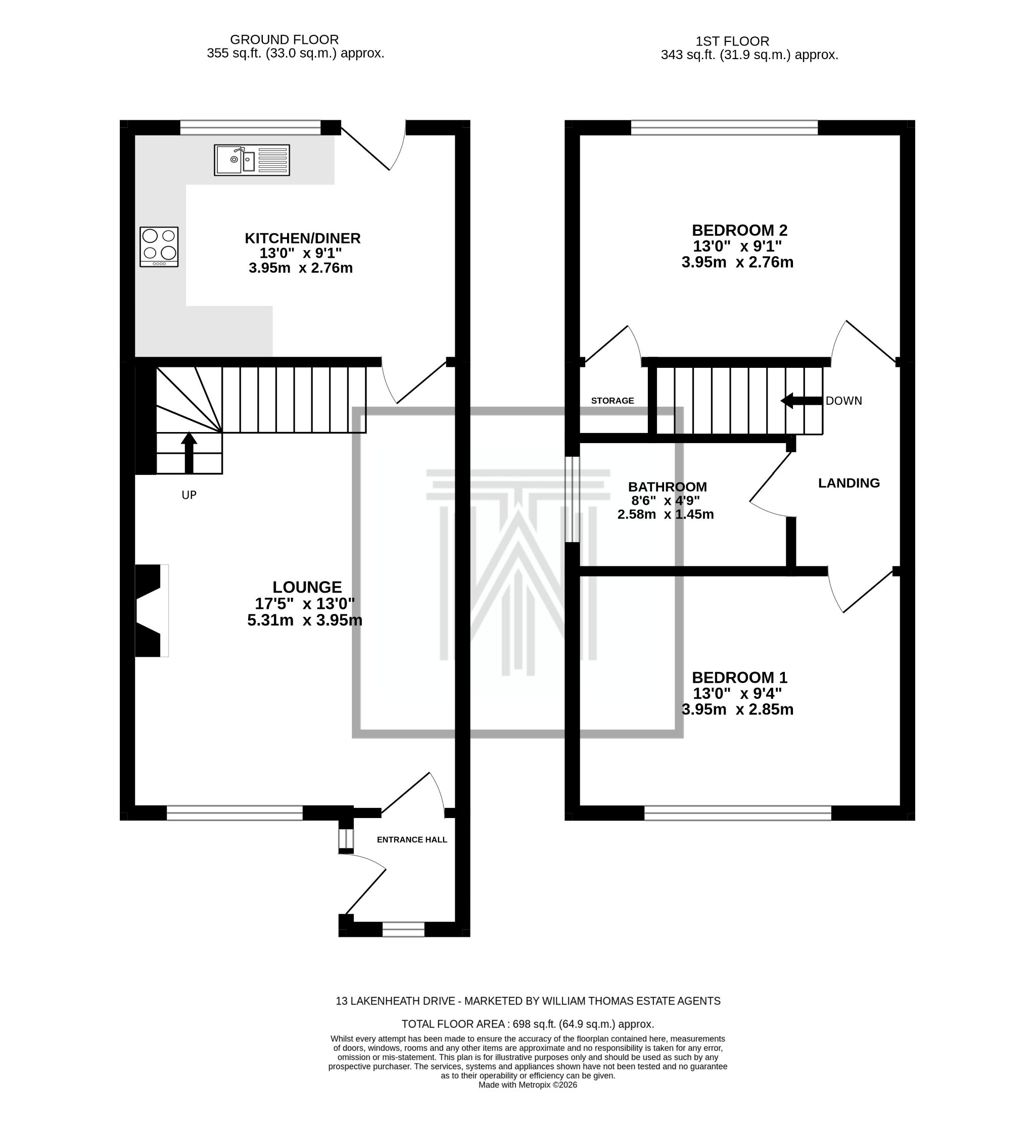 13 Lakenheath Drive, Bolton floorplan