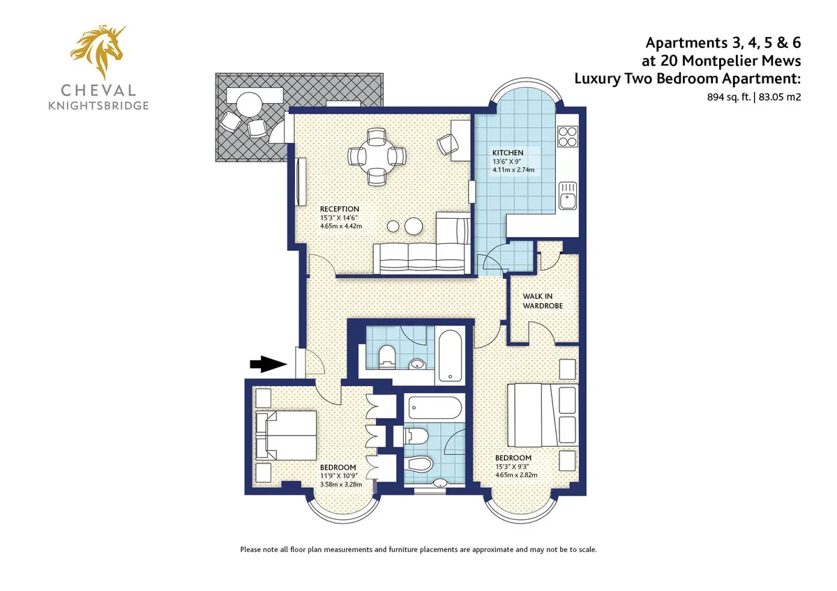 Cheval Place, London floorplan