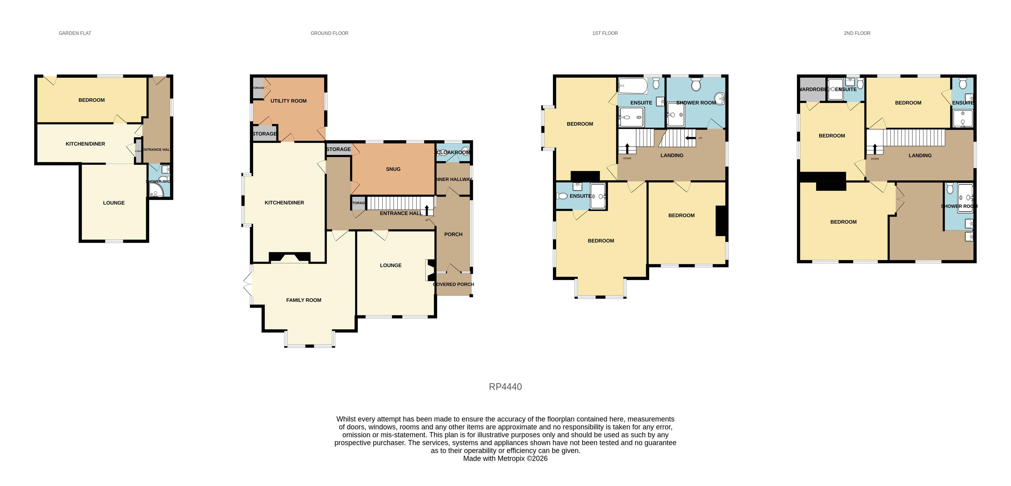 1, Woodland Park West, Colwyn Bay floorplan