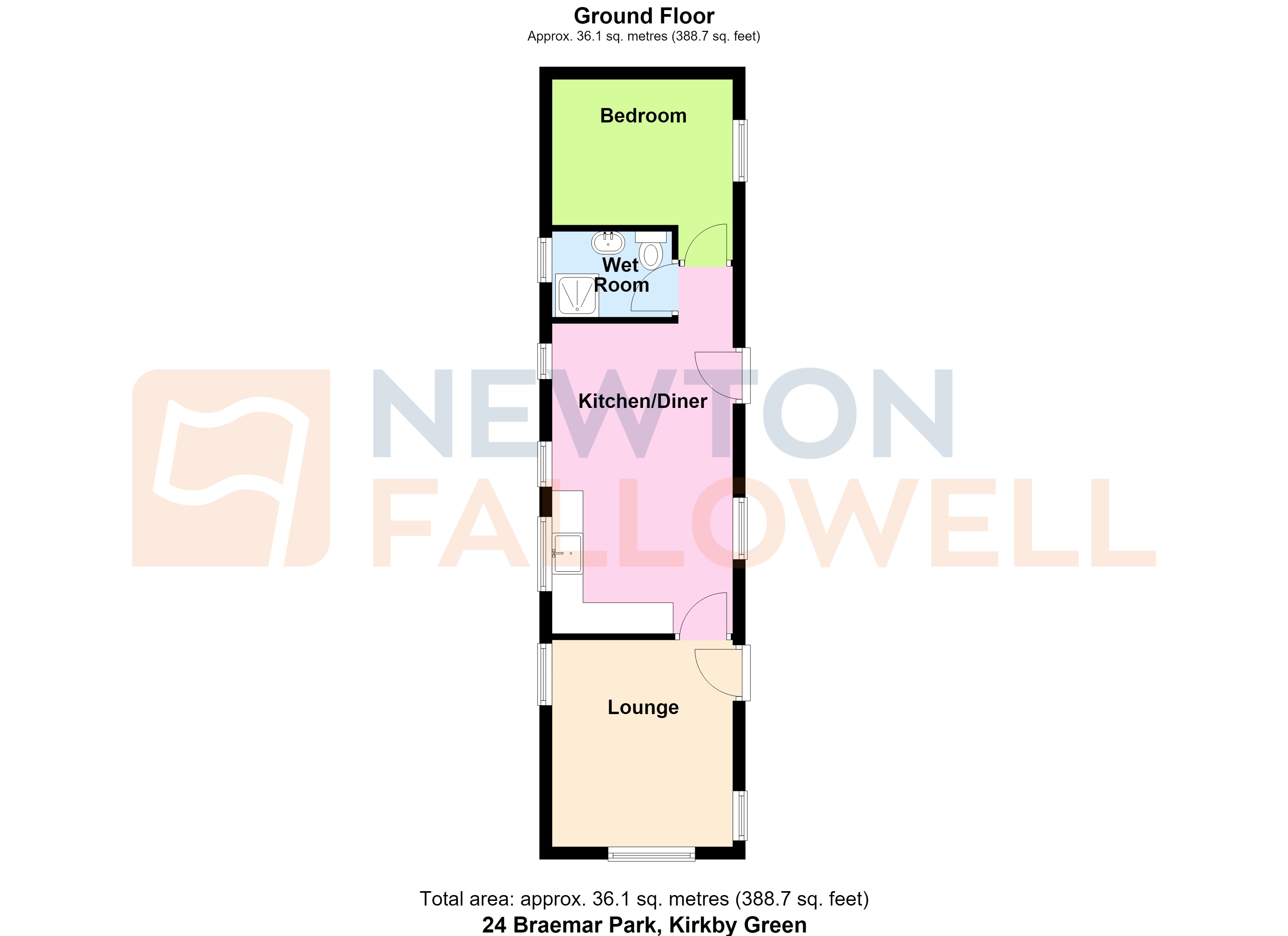 24, Braemar Residential Park, Kirkby Green floorplan