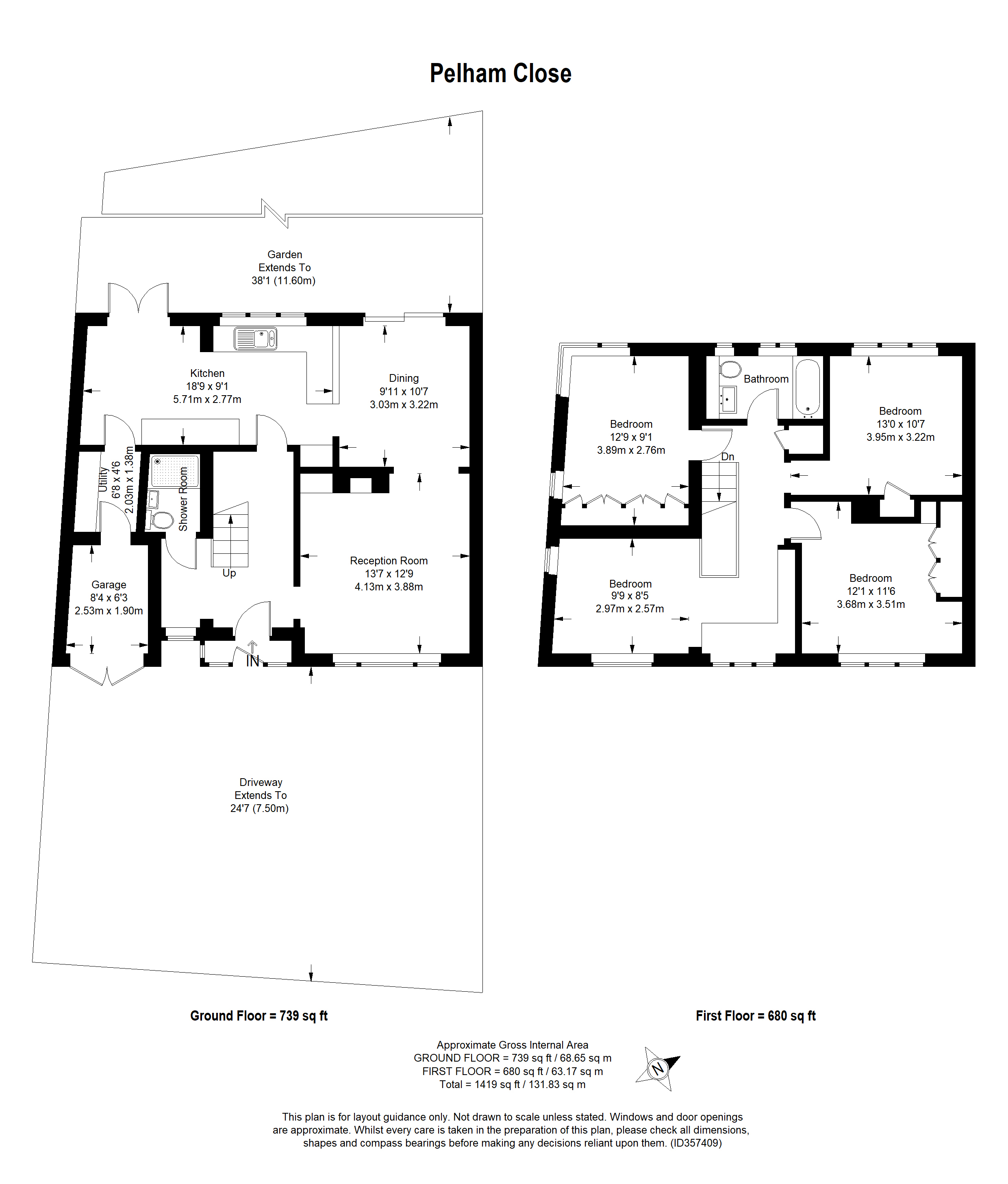 6 , Pelham Close, Camberwell floorplan