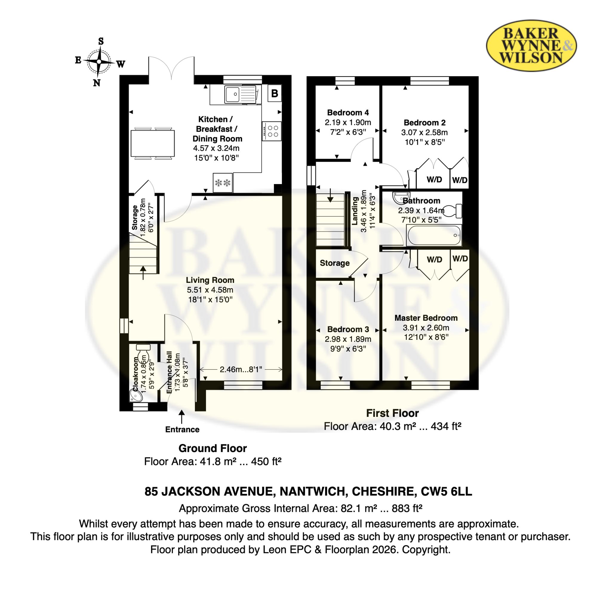 85, Jackson Avenue, Nantwich, CW5 floorplan